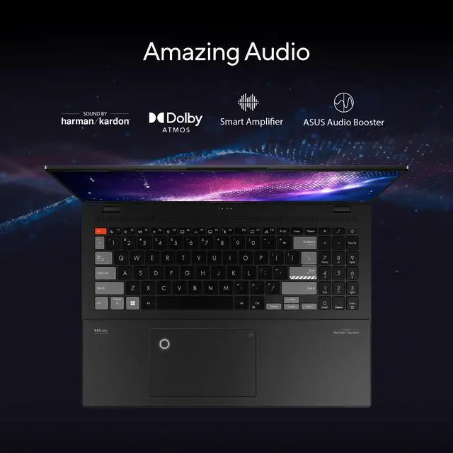 Alt view image 10 of 17 - 2023 ASUS Vivobook Pro 16X Laptop, 16" 16:10 Display, Intel Core i9-13980HX CPU, NVIDIA GeForce RTX 4070 GPU, 16GB DDR5 RAM, 1TB NVMe SSD, Windows 11 Home, Black, K6604JI-NB96