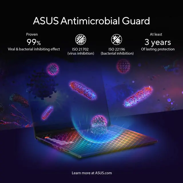 Alt view image 12 of 17 - 2023 ASUS Vivobook Pro 16X Laptop, 16" 16:10 Display, Intel Core i9-13980HX CPU, NVIDIA GeForce RTX 4070 GPU, 16GB DDR5 RAM, 1TB NVMe SSD, Windows 11 Home, Black, K6604JI-NB96