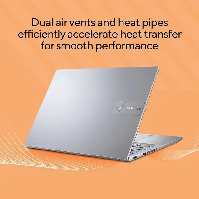 Alt view image 4 of 11 - ASUS VivoBook 16 Laptop, 16” WUXGA (1920 x 1200) 16:10 Display, AMD Ryzen 9 7940HS CPU 4.0GHz, AMD Radeon Graphics, 16GB RAM, 1TB SSD, Windows 11 Home, Cool Silver, M1605XA-EB96