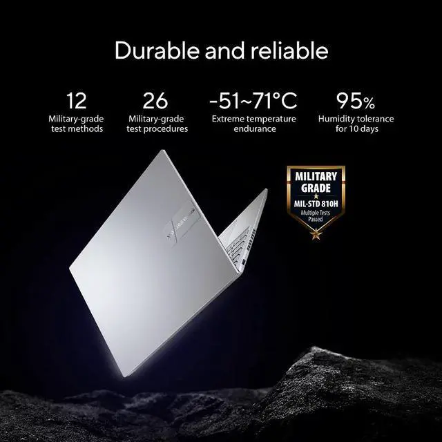 Alt view image 6 of 11 - ASUS VivoBook 16 Laptop, 16” WUXGA (1920 x 1200) 16:10 Display, AMD Ryzen 9 7940HS CPU 4.0GHz, AMD Radeon Graphics, 16GB RAM, 1TB SSD, Windows 11 Home, Cool Silver, M1605XA-EB96