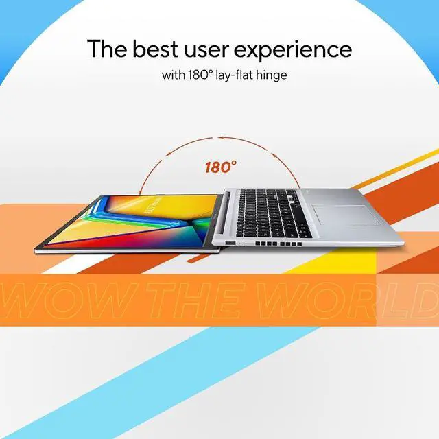 Alt view image 10 of 11 - ASUS VivoBook 16 Laptop, 16” WUXGA (1920 x 1200) 16:10 Display, AMD Ryzen 9 7940HS CPU 4.0GHz, AMD Radeon Graphics, 16GB RAM, 1TB SSD, Windows 11 Home, Cool Silver, M1605XA-EB96
