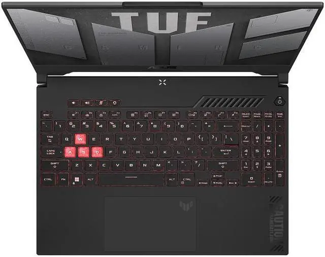 Alt view image 3 of 19 - ASUS TUF Gaming A15 (2023) Gaming Laptop, 15.6" FHD 144Hz, 100% sRGB Display, GeForce RTX 4060, AMD Ryzen 7 7735HS, 16GB DDR5, 1TB PCIe SSD, Wi-Fi 6, Windows 11, FA507NV-EH74