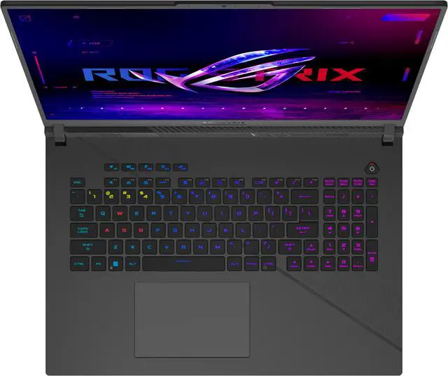 Alt view image 8 of 15 - ASUS ROG Strix G18 (2024) Gaming Laptop, 18" Nebula Display 16:10 QHD 240Hz/3ms, GeForce RTX 4070, Intel Core i9-14900HX, 32GB DDR5, 1TB PCIe SSD, Wi-Fi 6E, Windows 11 Pro, G814JIR-XS96