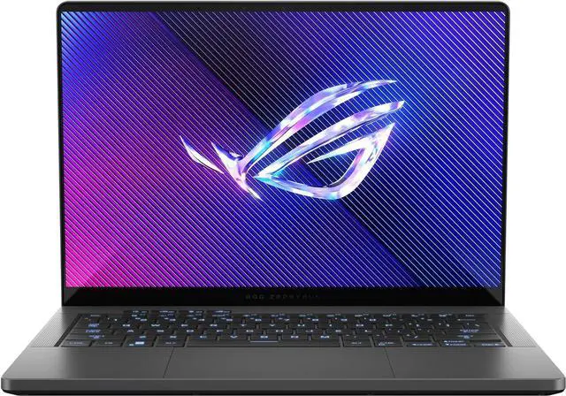 Main image of ASUS ROG Zephyrus G14 (2024) Gaming Laptop, 14” 16:10 3K 120Hz/0.2ms, 100% DCI-P3, OLED Display, GeForce RTX 4060,AMD Ryzen™ 9 8945HS, 16GB LPDDR5X, 1TB PCIe SSD, Wi-Fi 6E, Windows 11, GA403UV-DS91-CA