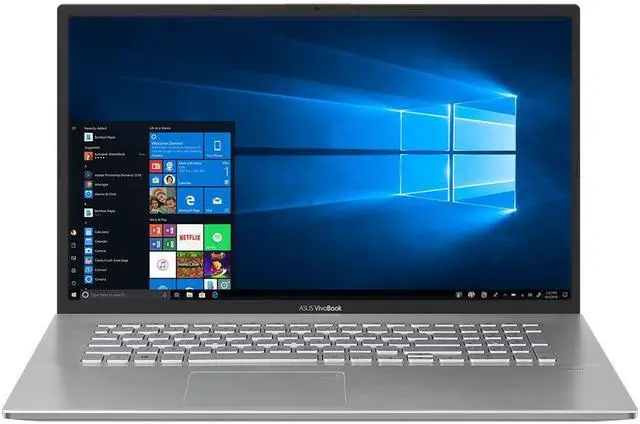 Main image of ASUS VivoBook Laptop AMD Ryzen 7 5700U 1.80 GHz 16 GB Memory 1 TB SSD PCIe NVMe M.2 AMD Radeon Graphics 17.3" Windows 11 Home 64-bit S712UA-IS79