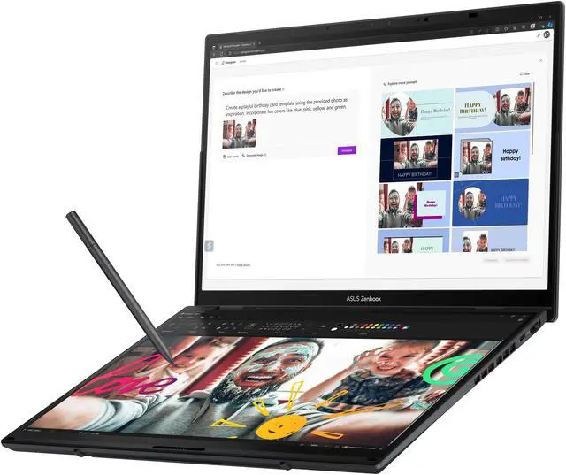 Alt view image 4 of 17 - ASUS ZenBook Duo 14.0" Laptop Ultra 7 255H 32GB RAM 1 TB PCIe SSD Windows 11 Home UX8406CA-DS79T