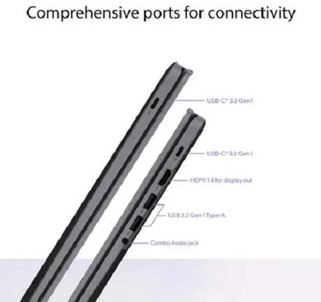 Alt view image 14 of 14 - ASUS Chromebook Intel Core 3 N355 8GB Memory 128 GB SSD 14.0" Non-Touch Screen Chrome OS CX1405CTA-DS31-CB