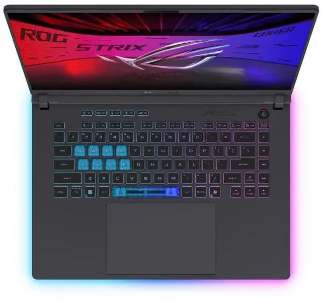 Alt view image 2 of 18 - ASUS ROG Strix G16 - 16" GeForce RTX 5060 Laptop GPU - Intel Core Ultra 9 275HX  - 16GB Memory - 1 TB NVMe SSD - Wi-Fi 7 Windows 11 Home - Gaming Laptop - 240 Hz (G615LM-DS94 )
