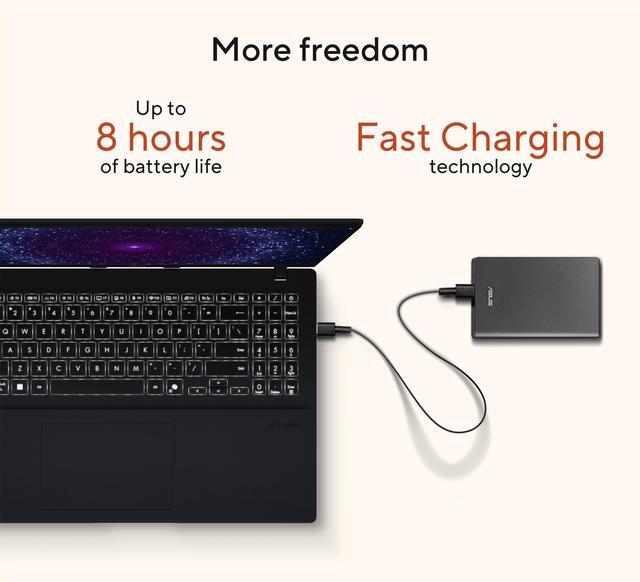 Alt view image 5 of 12 - ASUS VivoBook 16" Copilot+ PC Laptop AMD Ryzen AI 5 340 16GB Memory 512 GB NVMe SSD AMD Radeon 840M Windows 11 Home M1607KA-DS54