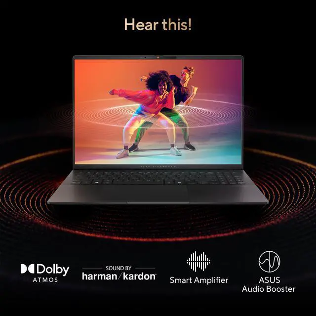 Alt view image 9 of 10 - ASUS Vivobook S16 16" Copilot+ PC Laptop AMD Ryzen AI 7 350 16GB Memory 1 TB NVMe SSD AMD Radeon 860M 1 Windows 11 Home M5606KA-DS76