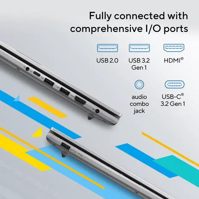 Alt view image 8 of 10 - ASUS VivoBook 17.3"  Intel Core i7-1355U 16GB Memory 1 TB PCIe SSD Intel Iris Xe Graphics Windows 11 Home