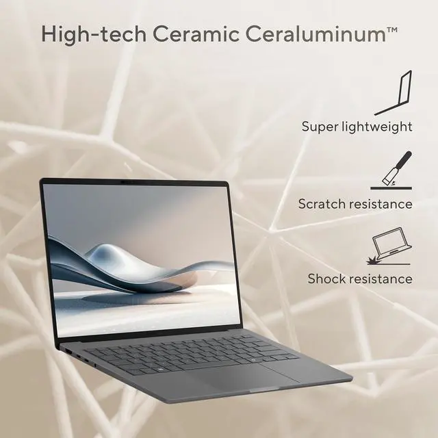 Alt view image 6 of 10 - ASUS Laptop Zenbook A14 16GB Memory 512 GB NVMe SSD Integrated Graphics 14.0" Non-Touch Screen Windows 11 Home UX3407QA-DS52-CA