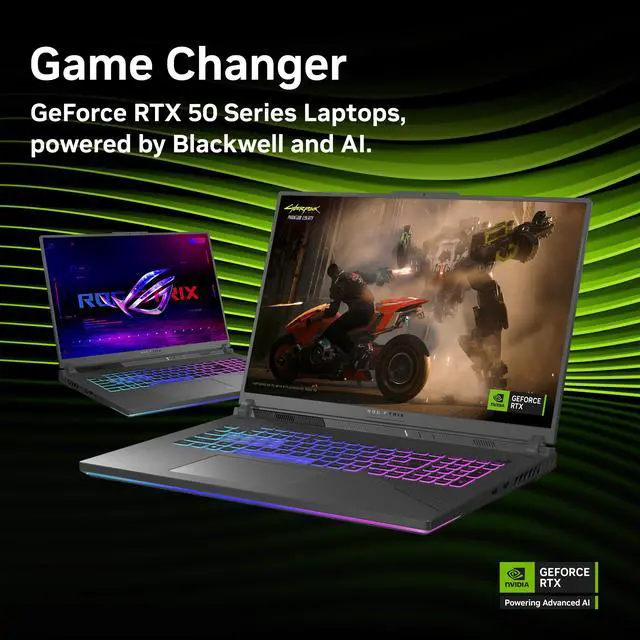 Alt view image 10 of 12 - ASUS ROG Strix G18 - 18" GeForce RTX 5060 Laptop GPU - AMD Ryzen 9 8940HX  - 32GB Memory - 1 TB PCIe SSD - Windows 11 Home - Gaming Laptop - 240 Hz IPS (G814PM-ES96 )