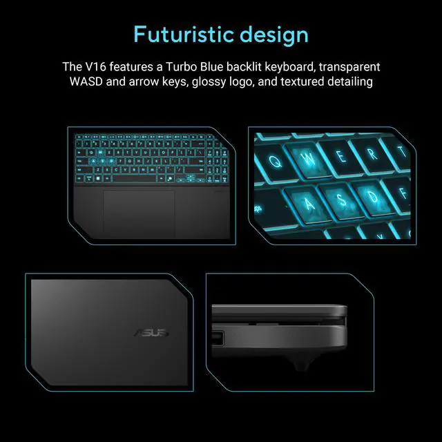 Alt view image 4 of 9 - ASUS - Vivobook V16 RTX 16" Laptop Intel Core 7 240H GeForce RTX 5060 16GB RAM 512 GB SSD Windows 11 Home (V3607VM-ES74)