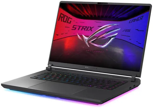 Alt view image 4 of 11 - ASUS ROG Strix G16 - 16.0" GeForce RTX 5080 Laptop GPU - Intel Core Ultra 9 275HX  - 32GB Memory - 1 TB PCIe SSD - Windows 11 Home - Gaming Laptop - 165 Hz (G615LW-DS96-CA )