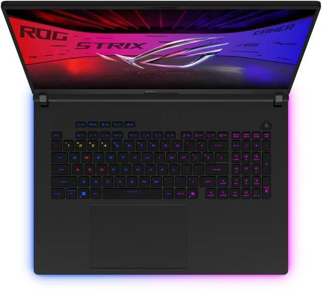 Alt view image 2 of 20 - ASUS ROG Strix 18.0" Gaming Laptop - Intel Core Ultra 9 290HX Plus - GeForce RTX 5080 Laptop GPU - 32GB DDR5 RAM- 1TB SSD - Windows 11 Home (90NR0LI1-M00D70 )