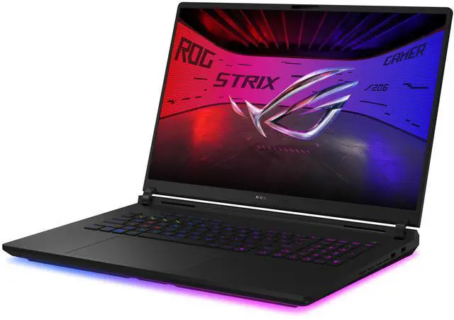 Alt view image 3 of 20 - ASUS ROG Strix 18.0" Gaming Laptop - Intel Core Ultra 9 290HX Plus - GeForce RTX 5080 Laptop GPU - 32GB DDR5 RAM- 1TB SSD - Windows 11 Home (90NR0LI1-M00D70 )