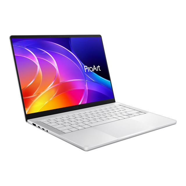 Alt view image 2 of 7 - ProArt P14, Copilot+ PC, 14” 3K OLED Touchscreen laptop, NVIDIA RTX Spark™ N1X Superchip, NVIDIA Blackwell RTX GPU, 128GB Unified Memory, 1TB SSD, Wi-Fi 7, Windows 11 Home, Neo White, H7407BA-DH93T-CA