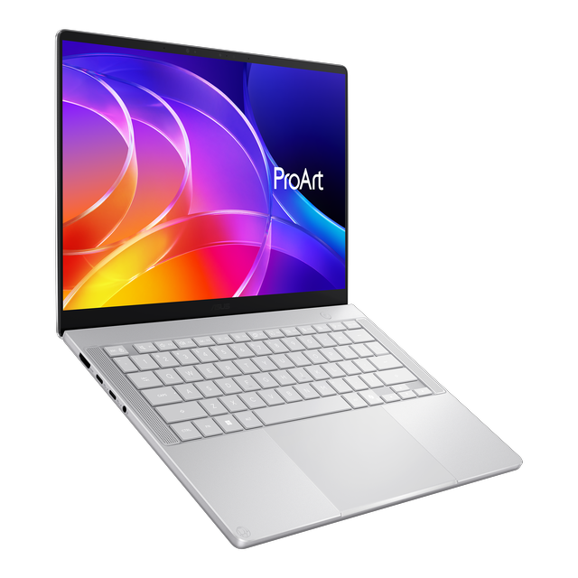 Alt view image 3 of 7 - ProArt P14, Copilot+ PC, 14” 3K OLED Touchscreen laptop, NVIDIA RTX Spark™ N1X Superchip, NVIDIA Blackwell RTX GPU, 128GB Unified Memory, 1TB SSD, Wi-Fi 7, Windows 11 Home, Neo White, H7407BA-DH93T-CA