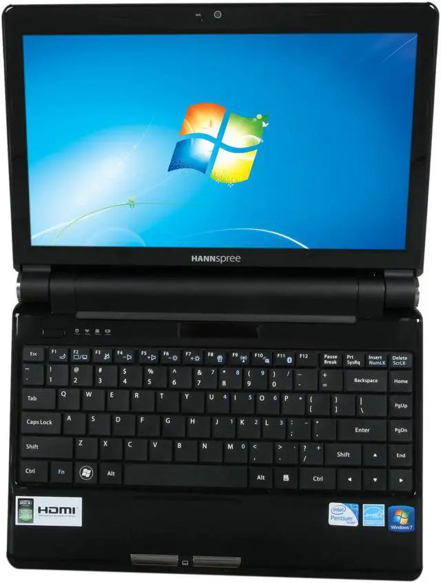 Alt view image 6 of 7 - Hannspree Laptop Intel Pentium SU4100 2GB Memory 320GB HDD Intel GMA 4500MHD 12.1" Windows 7 Home Premium SN12E238UP212