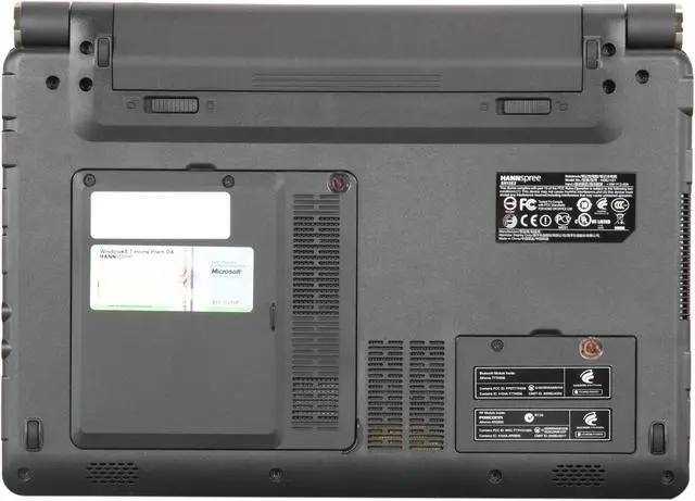Alt view image 7 of 8 - Hannspree 12.1" Intel Pentium SU4100 2GB Memory DDR3 800 Windows 7 Home Premium SN12E2487P
