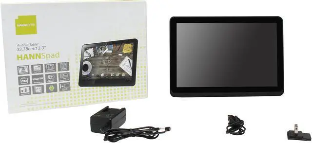 Alt view image 6 of 6 - Hannspree 13.3" Android Tablet (SN14T71BUE) ARM Cortex 1.6Ghz Quad Core CPU, 1GB Memory, 16GB Storage, Capacitive Multi-Touch LED, Bluetooth 3.0, MicroSD Slot, Android 4.2.2 Jelly Bean