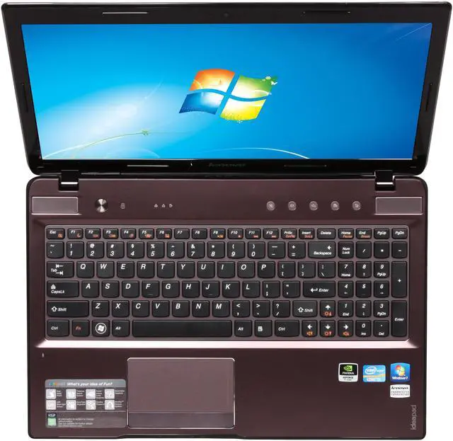 Alt view image 6 of 8 - Lenovo Laptop IdeaPad Intel Core i3-2310M 4GB Memory 500GB HDD NVIDIA GeForce GT 520M 15.6" Windows 7 Home Premium 64-bit Z570 (10243TU)