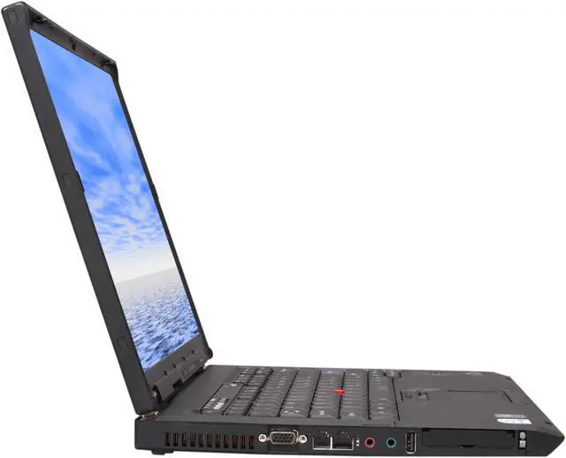 Alt view image 4 of 11 - ThinkPad T Series T60 Notebook Intel Core Duo T2400(1.83GHz) 15" 1GB Memory DDR2 60GB HDD 5400rpm DVD/CD-RW Combo W/Docking Station