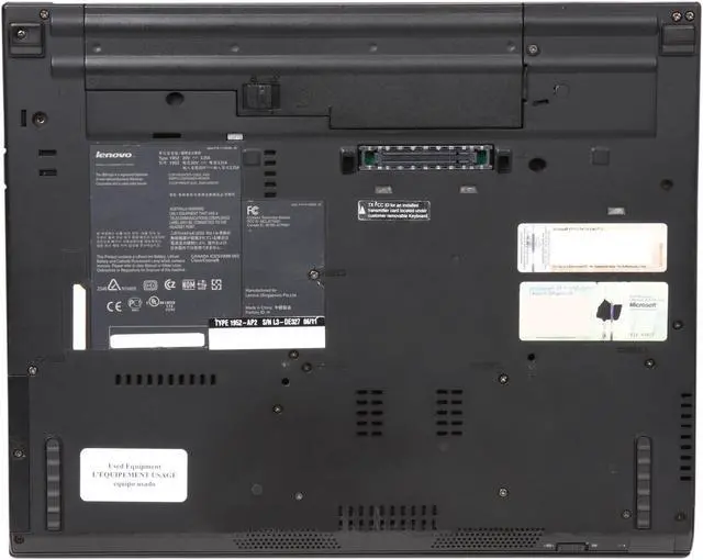 Alt view image 7 of 11 - ThinkPad T Series T60 Notebook Intel Core Duo T2400(1.83GHz) 15" 1GB Memory DDR2 60GB HDD 5400rpm DVD/CD-RW Combo W/Docking Station