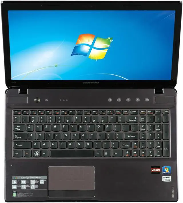 Alt view image 6 of 8 - Lenovo Laptop IdeaPad AMD A8-3500M 4GB Memory 750GB HDD AMD Radeon HD 6620G 15.6" Windows 7 Home Premium 64-Bit Z575 (12992AU)