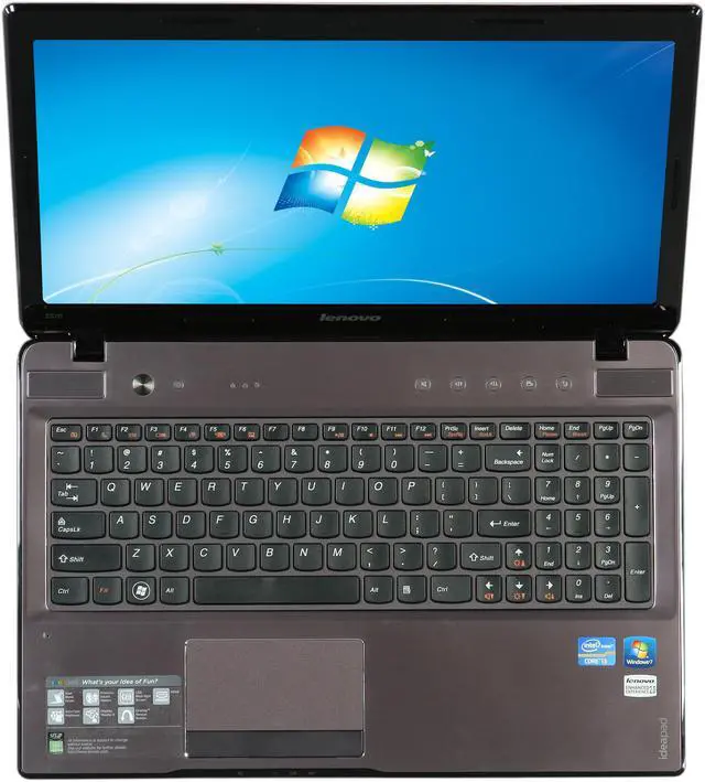 Alt view image 6 of 8 - Lenovo Laptop IdeaPad Intel Core i3-2350M 4GB Memory 500GB HDD Intel HD Graphics 3000 15.6" Windows 7 Home Premium 64-Bit Z570 (1024AMU)