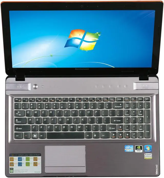Alt view image 6 of 8 - Lenovo Laptop IdeaPad Intel Core i7-2670QM 8GB Memory 750GB HDD 64 GB SSD NVIDIA GeForce GT 555M 15.6" Windows 7 Home Premium 64-Bit Y570 (08626KU)