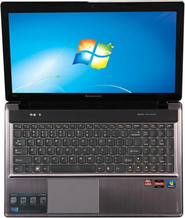 Alt view image 6 of 8 - Lenovo Laptop IdeaPad AMD A10-4600M 6GB Memory 750GB HDD AMD Radeon HD 7660G 15.6" Windows 7 Home Premium 64-Bit Z585 (261729U)