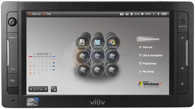 Main image of Viliv X70EX Premium 3GP Black Intel Atom Z520(1.33 GHz) 7" WSVGA 1GB Memory 32GB SSD Netbook