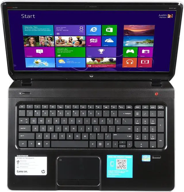 Alt view image 6 of 8 - HP Laptop ENVY dv7 Intel Core i5-3210M 8GB DDR3 Memory 750GB HDD Intel HD Graphics 4000 17.3" Windows 8 DV7-7240US