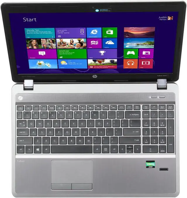 Alt view image 6 of 8 - HP ProBook 4545s C6Z38UT 15.6" LED Notebook - AMD - A-Series A6-4400M 2.7GHz - 4GB - 500GB - Windows 7 Professional 64-Bit - AMD Radeon HD 7520G Silver