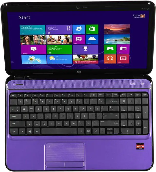 Alt view image 6 of 8 - HP Laptop Pavilion AMD A4-4300M 4GB Memory 500GB HDD AMD Radeon HD 7420G 15.6" Windows 8 64-Bit g6-2226nr