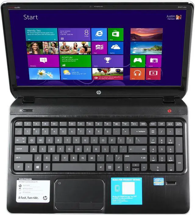 Alt view image 6 of 8 - HP Laptop ENVY dv6 Intel Core i7-3630QM 6GB Memory 750GB HDD Intel HD Graphics 4000 15.6" Windows 8 dv6-7229nr