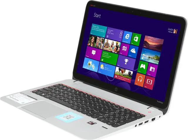 Main image of HP Laptop TouchSmart AMD A8-5550M 8GB Memory 750GB HDD AMD Radeon HD 8550G 15.6" Touch Screen Windows 8 15-j020us