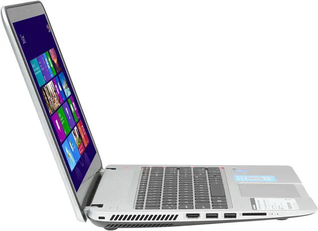 Alt view image 4 of 8 - HP Laptop ENVY TouchSmart Intel Core i7-4700MQ 8GB DDR3 Memory 1TB HDD Intel HD Graphics 4600 15.6" Touch Screen Windows 8 15-j050us