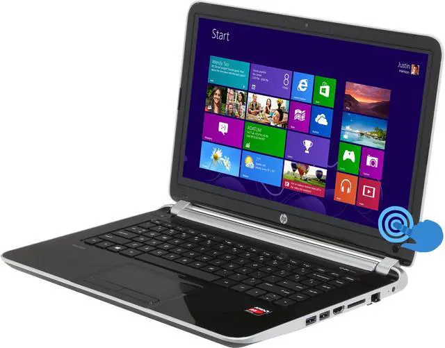 Main image of HP Laptop TouchSmart AMD A4-5000 4GB Memory 750GB HDD AMD Radeon HD 8330 14.0" Touch Screen Windows 8 14-f020us