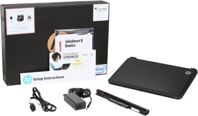 Alt view image 8 of 8 - HP Laptop TouchSmart Intel Core i3-3227U 4GB Memory 640GB HDD Intel HD Graphics 4000 14.0" Touch Screen Windows 8 14-b150us