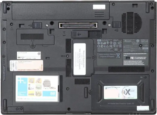 Alt view image 7 of 8 - HP Compaq Laptop 1.80GHz 2GB Memory 80GB HDD Intel GMA 950 14.1" Windows 7 Home Premium 32-Bit NC6400