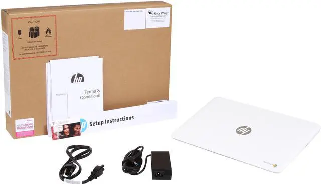 Alt view image 8 of 8 - HP Chromebook 14-q070nr - Intel Celeron 2955U(1.4GHz) 14" 4GB Memory 16GB SSD Intel HD Graphics