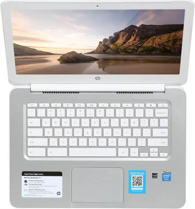 Alt view image 6 of 8 - HP Chromebook 14-q070nr - Intel Celeron 2955U(1.4GHz) 14" 4GB Memory 16GB SSD Intel HD Graphics