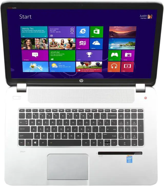 Alt view image 6 of 8 - HP ENVY 17-j150nr Leap Motion and Beats Audio Intel Core i5 4200M (2.5GHz) 8GB Memory 750G hybrid hard drive (750GB 5400RPM + 8GB NAND) HDD 17.3" Notebook Windows 8.1 64-bit