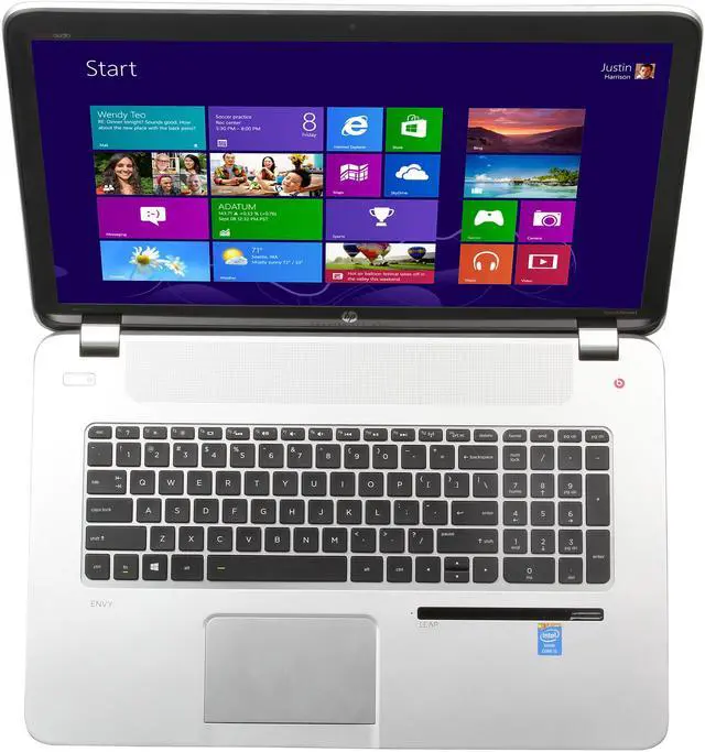 Alt view image 6 of 8 - HP ENVY 17-j160nr  Leap Motion and Beats Audio Intel Core i5 4200M (2.5GHz) 8GB Memory 1TB hybrid hard drive (1TB 5400RPM + 8GB NAND) HDD 17.3" Touchscreen Notebook Windows 8.1 64-bit