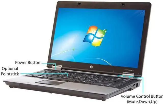 Alt view image 2 of 5 - HP Laptop ProBook 6450B Intel Core i5 2.40GHz 4GB Memory 160GB HDD 14.0" Windows 7 Professional 64-Bit (Microsoft Authorized Refurbish)