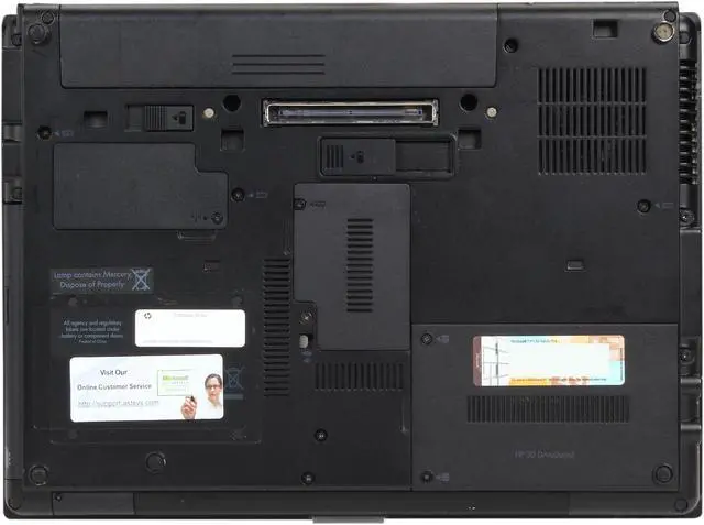Alt view image 8 of 9 - HP Elitebook 6930P 14" Laptop with Intel Core 2 Duo P8700 2.53Ghz, 4GB RAM, 120GB SSD, DVDROM, Windows 7 Pro 64 Bit