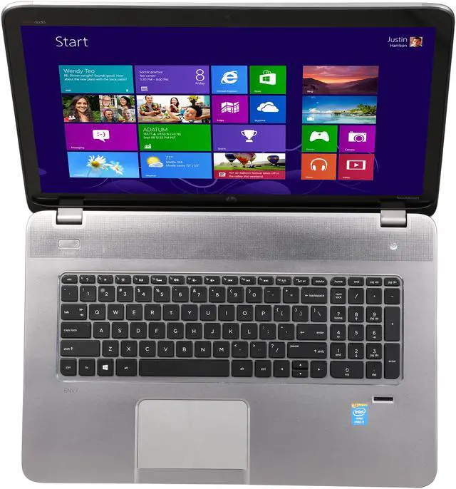 Alt view image 6 of 8 - HP Laptop ENVY TouchSmart 2.40GHz 8GB Memory 1TB HDD Intel HD Graphics 4600 17.3" Touch Screen Windows 8.1 64-bit M7-J120DX